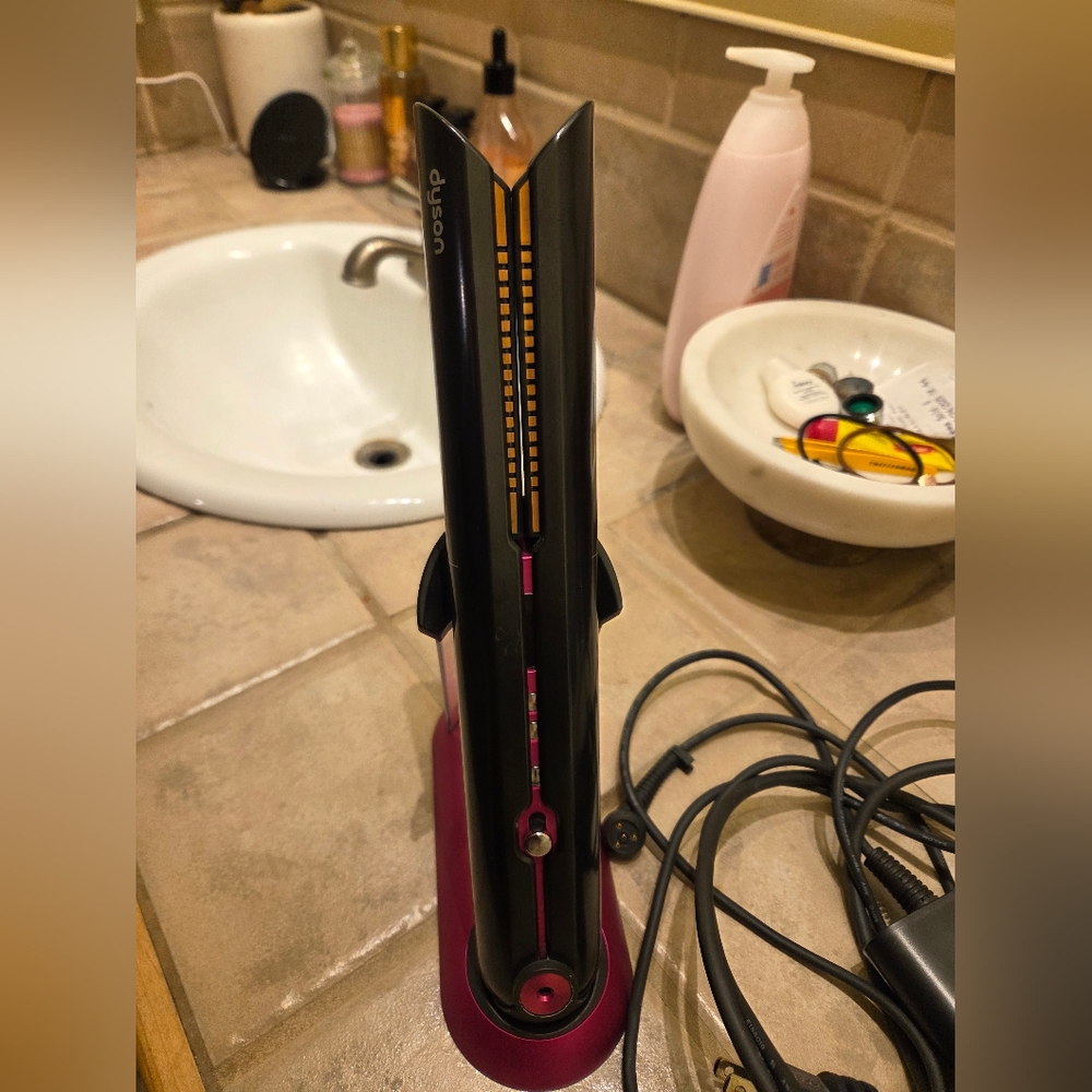 Dyson Black and Pink Hair Straightener